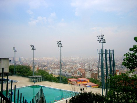 Olympic Stadium overlooking Barcelona